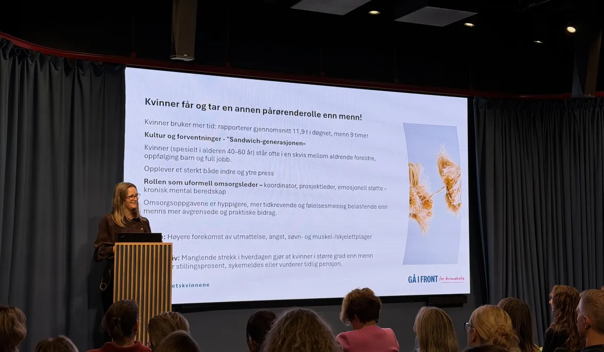 Marte Borkenhagen fra Sanitetskvinnenes veiledningssenter for pårørende 