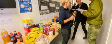 Redningsmannskapet og sanitetskvinnene under leteaksjon i Hammerfest