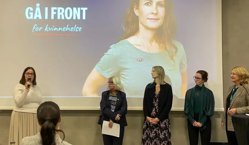 Panelsamtale på frokostseminar med Sanitetskvinnene og næringsliv