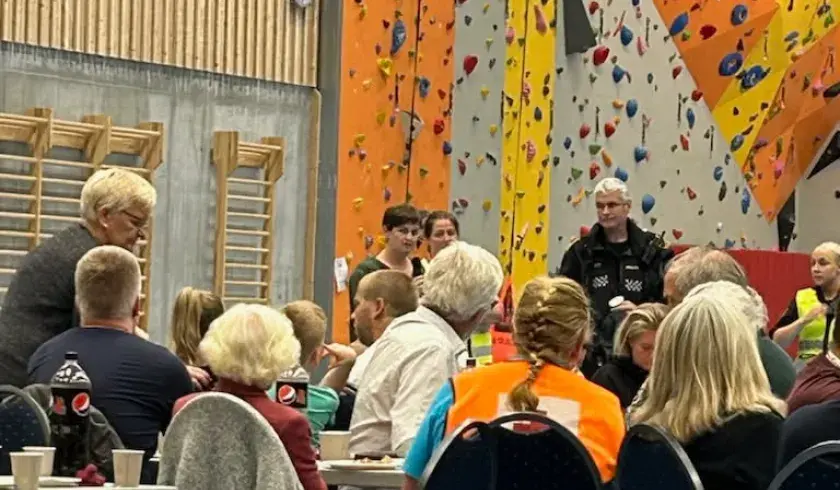 S&oslash;r-Aurdal beredskapsgruppe under ekstremv&aelig;ret Hans