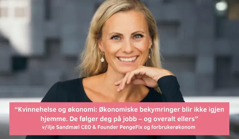 ilje Sandm&aelig;l CEO & Founder PengeFix og forbruker&oslash;konom 